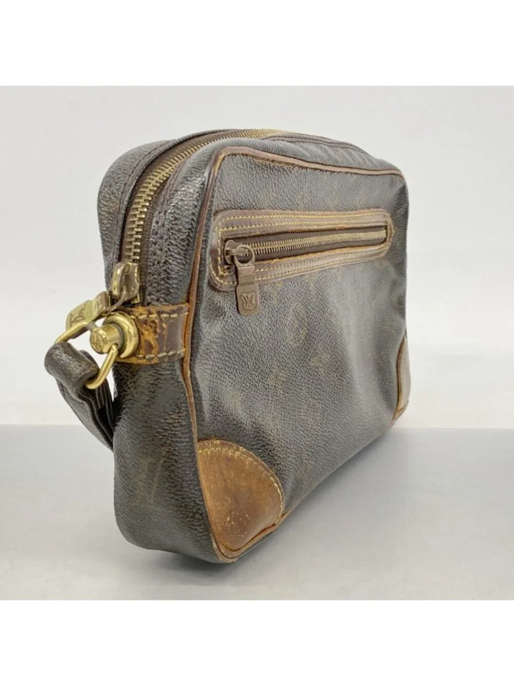 Louis Vuitton Clutch Monogram Marly Dragonne GM Brown
